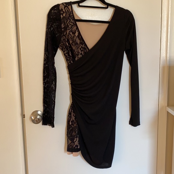 RUCHED long sleeve dress - Picture 2 of 3